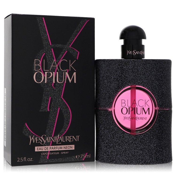 Black Opium by Yves Saint Laurent Eau De Parfum Neon Spray 2.5 oz for Women